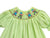 smocked halloween witches girls dress in green microginham